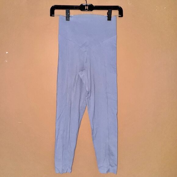 OYSHO Comfortlux Rib High Rise Leggings Periwinkle XS - Picture 5 of 8